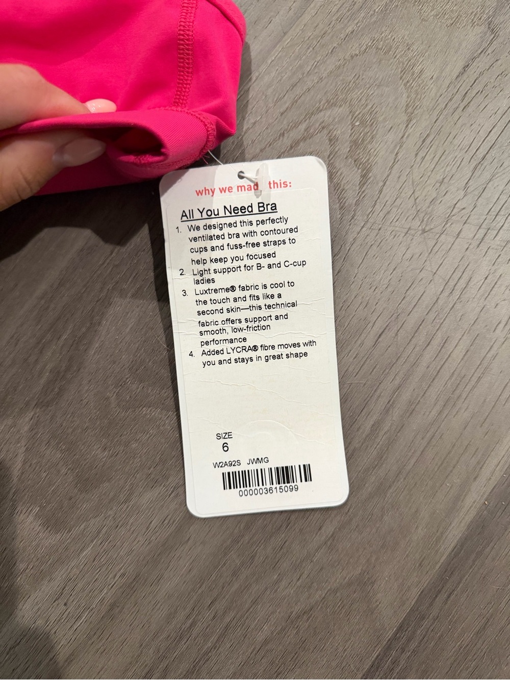 lululemon athletica Pink Racerback Sports Bra - Picture 3 of 4